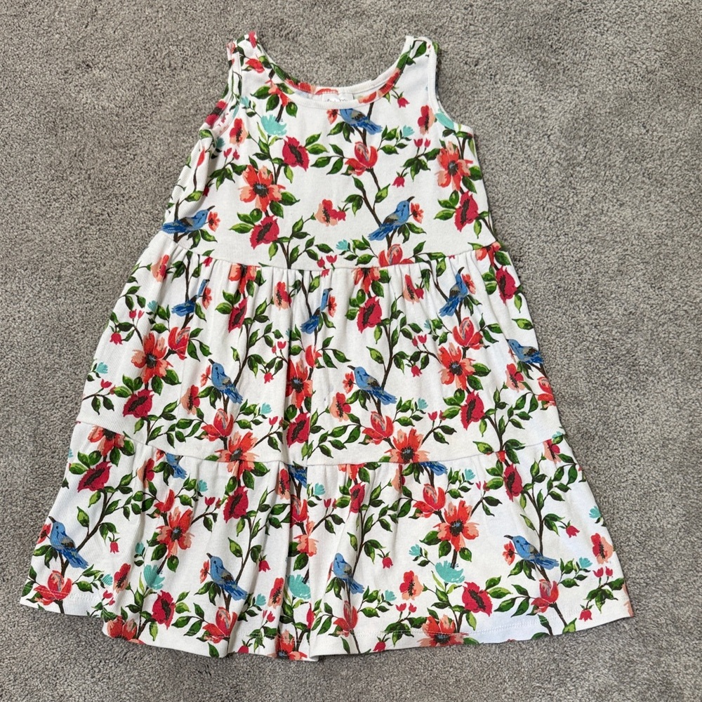 Little Miss Colorful Floral Kids Dress